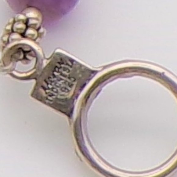 Amethyst and Sterling Silver Necklace and Bracelet - Picture 11 of 12